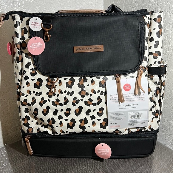 LAST - Petunia Pickle Bottom Pivot Backpack,Moon Leopard - Picture 6 of 12